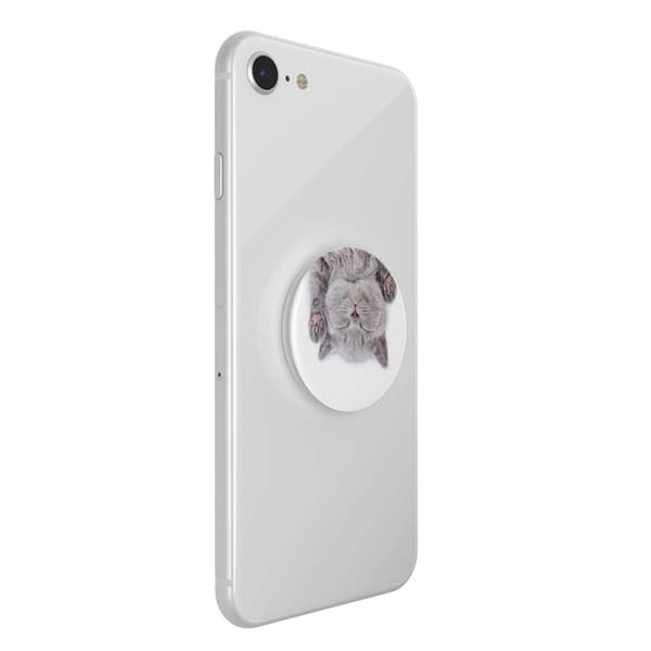 PopSockets Cat Nap Avtagbart Grip med Ställfunktion