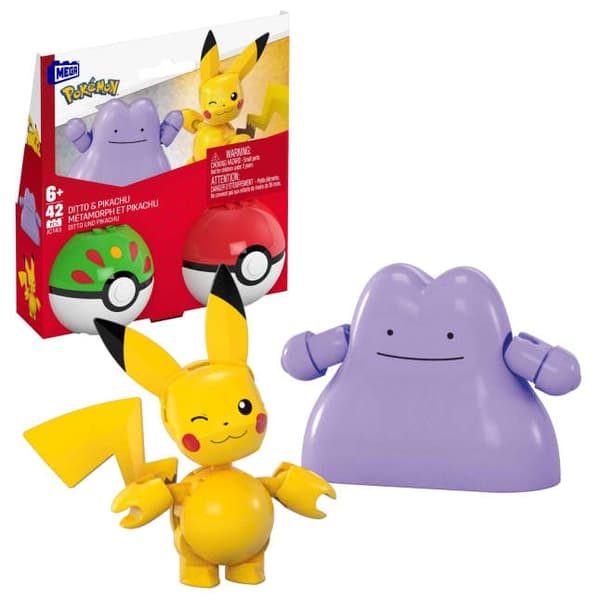 Megabloks MEGA - Pokémon Poké Ball 2-Pack Building - Pikachu & Ditto (JCT43)