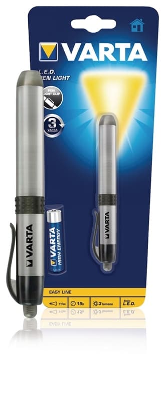 Varta LED Lommelykt 3 lm Sølv
