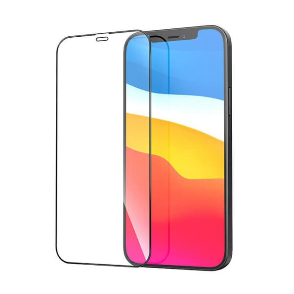 Skærmbeskytter i 9H hærdet glas til iPhone 13 Mini, sort