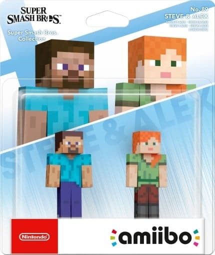 Nintendo Amiibo Steve &amp; Alex (Smash Bros Collection)