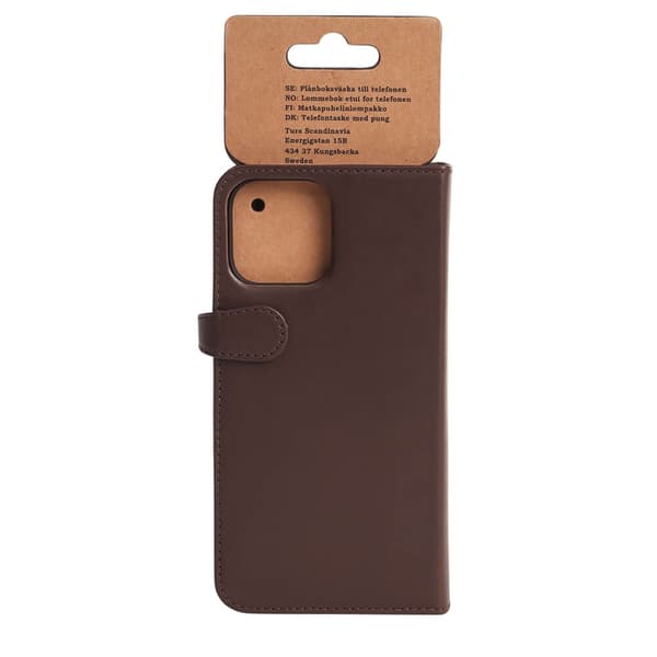 Buffalo Wallet Læder Til 3 kort iPhone 13 Pro Max Brun