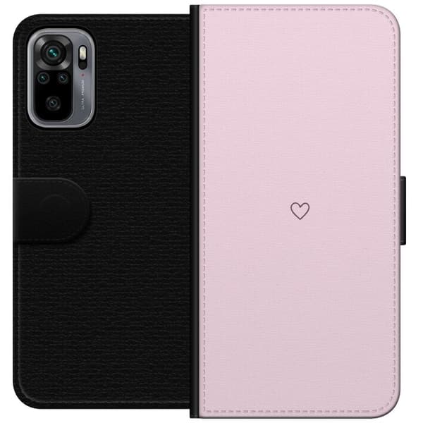 Tegnebogsetui til Xiaomi Redmi Note 10S med Hjerte motiv