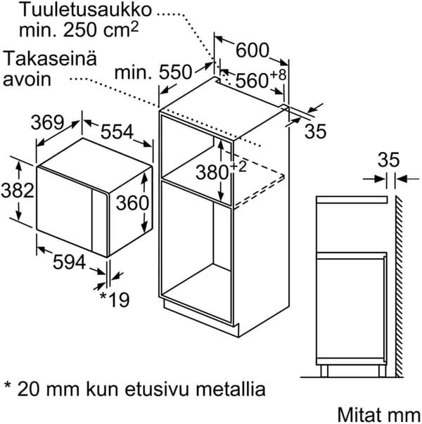 Bosch BFL554MB0 Serie 6 -mikroaaltouuni, musta