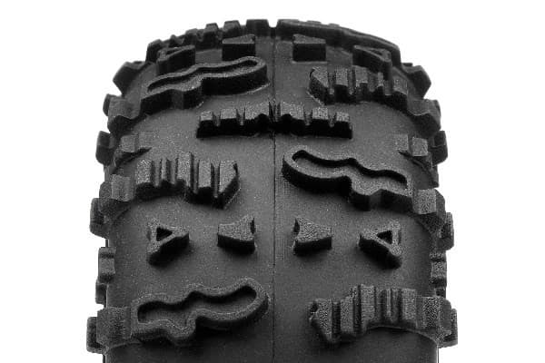 Rover 1.9 Tire (Red/Rock Crawler/2Pcs)