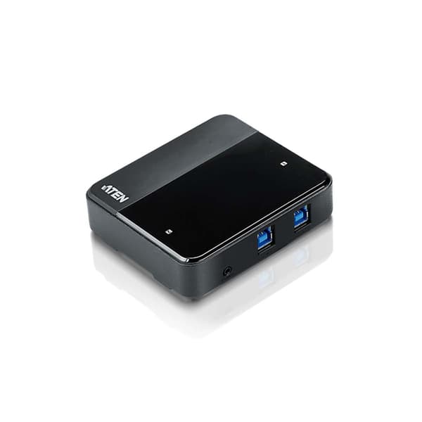 2-Väylä USB Kytkin Musta