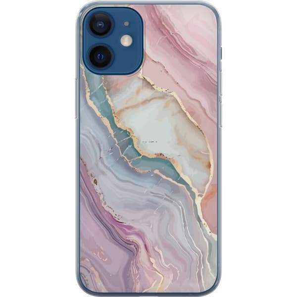 Mobildeksel til Apple iPhone 12 med Marmor motiv