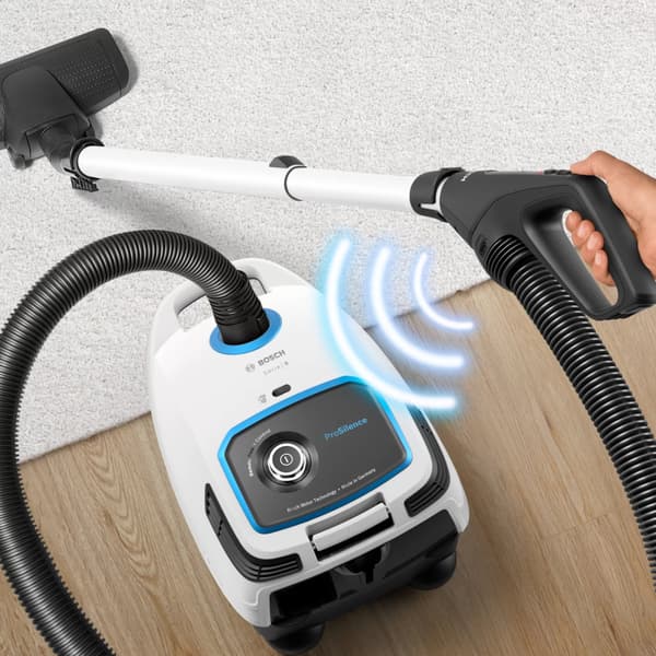 Bosch Støvsuger med pose, ProSilence, Hvit Serie 6 Pro Silence BGB6SIL1