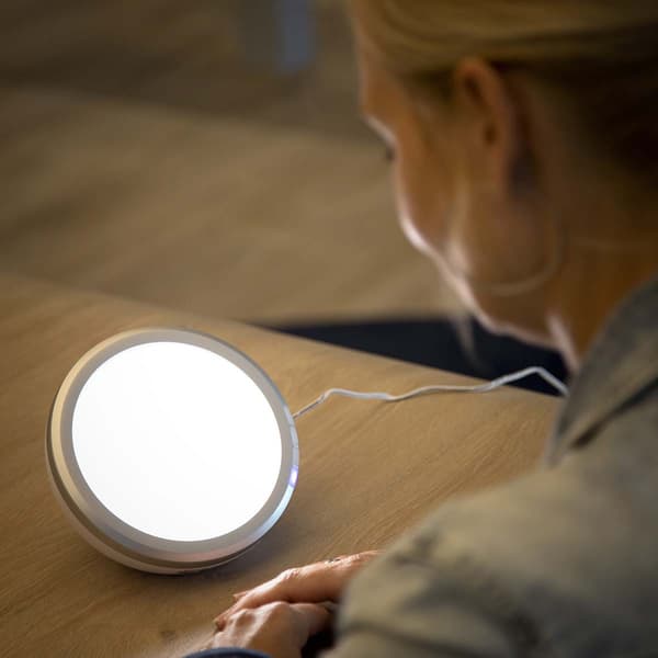 Fysic Energilampa / lampa för ljusterapi Vit/Silver