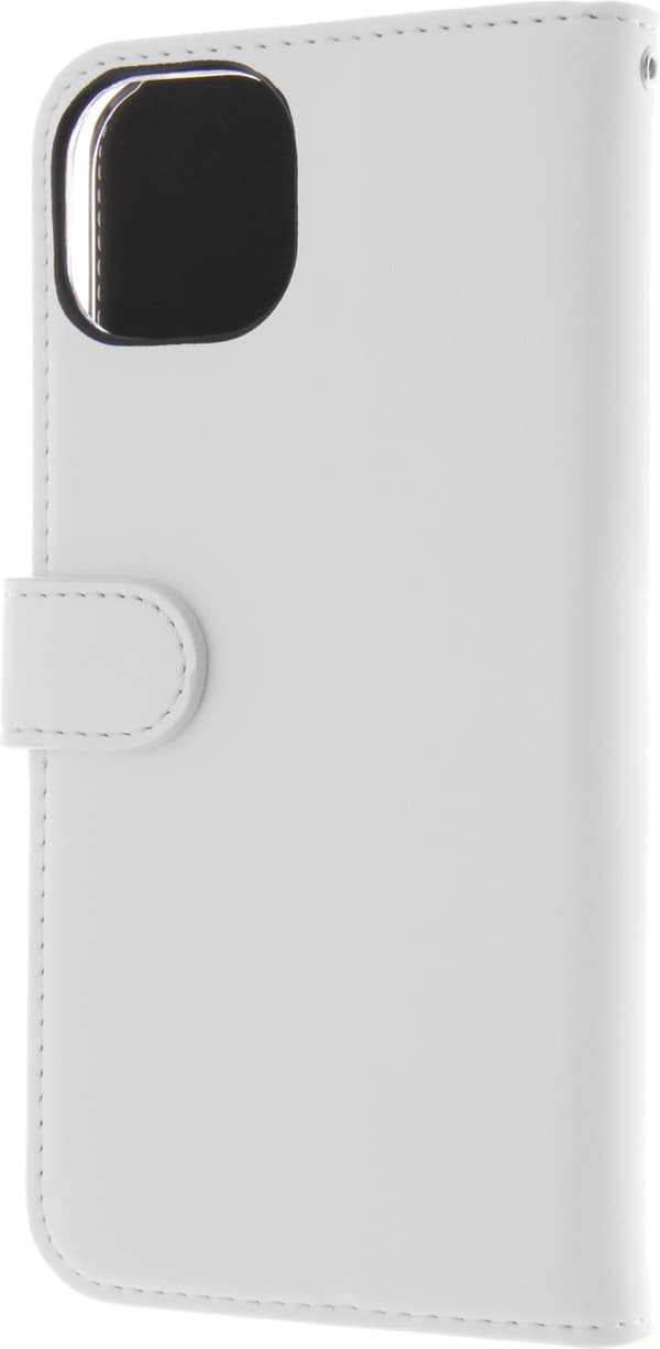 Insmat Exclusive Flip Case plånboksfodral, iPhone 15, vit