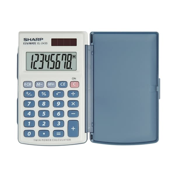 Sharp Lommeregner EL243S Hvid