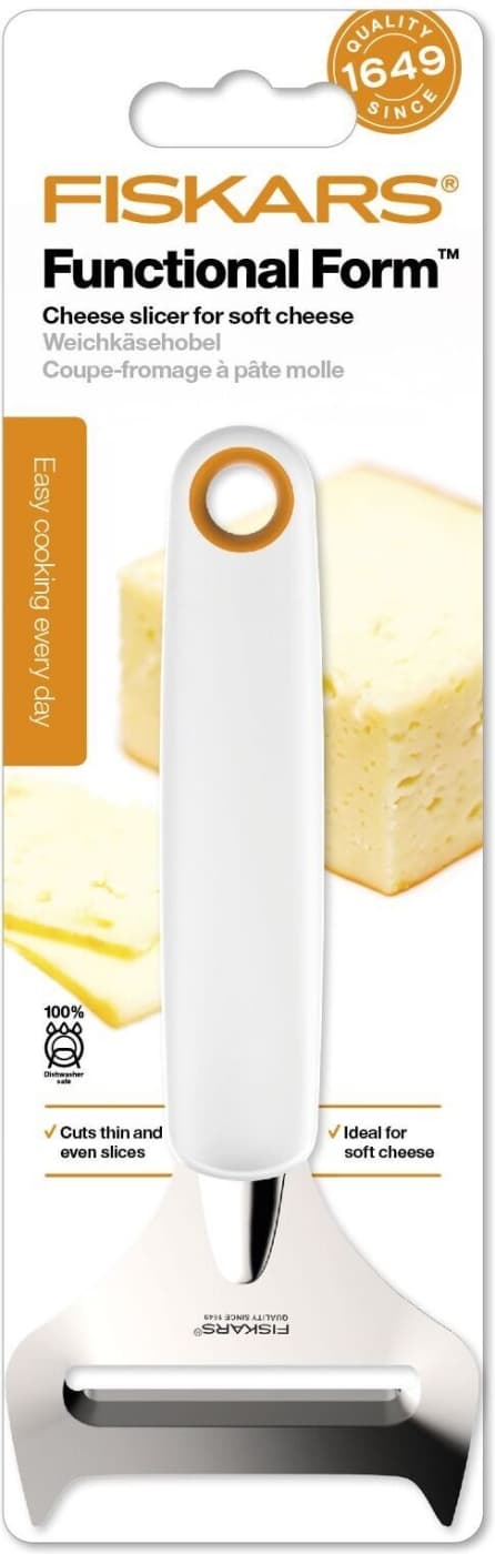 Fiskars Functional Form -juustohöylä pehmeälle juustolle