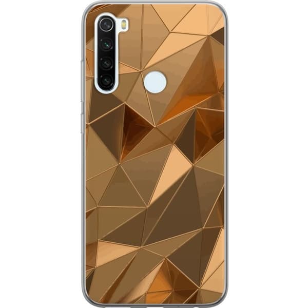 Mobildeksel til Xiaomi Redmi Note 8 med 3D Gull motiv