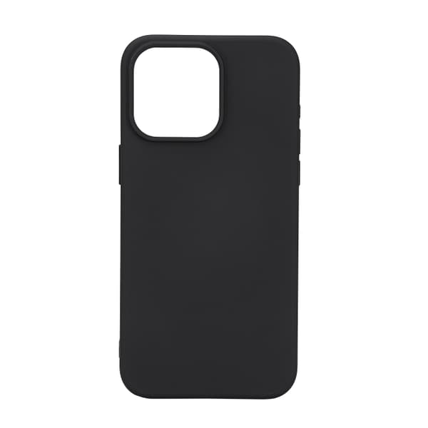 Essentials iPhone 15 Pro Max bakdeksel i silikon, svart