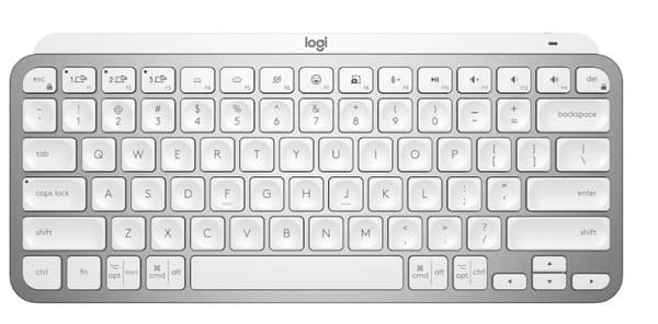 Logitech MX Keys Mini, lysegrå