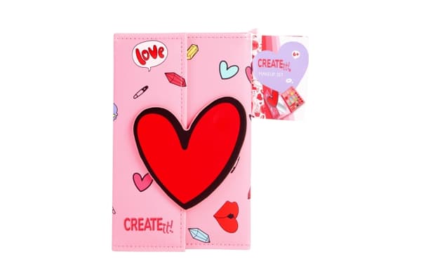 CREATE it! Makeupbog med magnetlukning i hjerteform (884526)