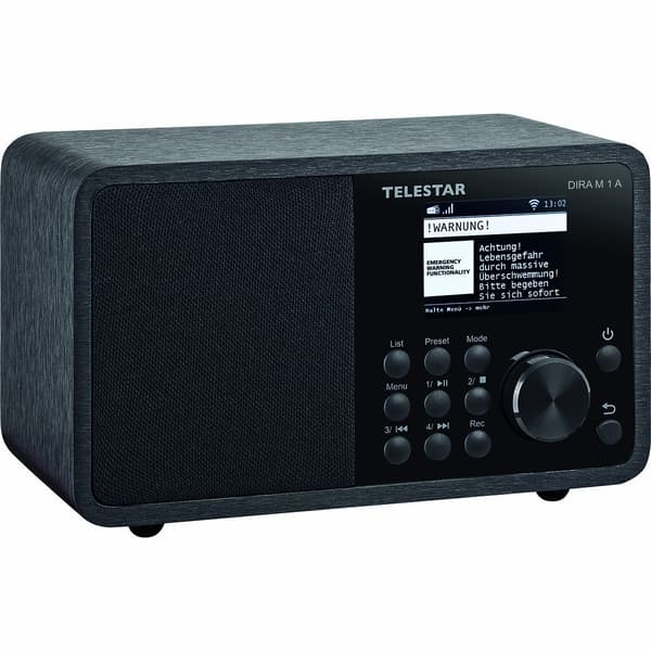 TELESTAR DIRA M 1 A EWF Kompakti mono monitoimiradio musta