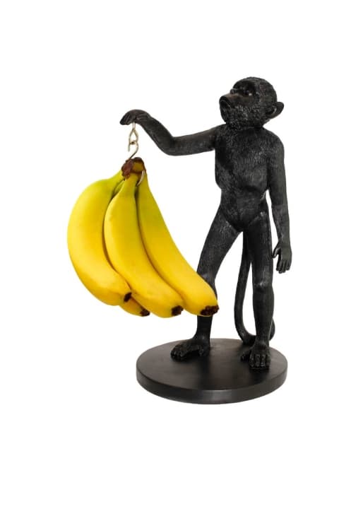 Winkee Hedelmäteline - Monkey Banaaniteline - Musta