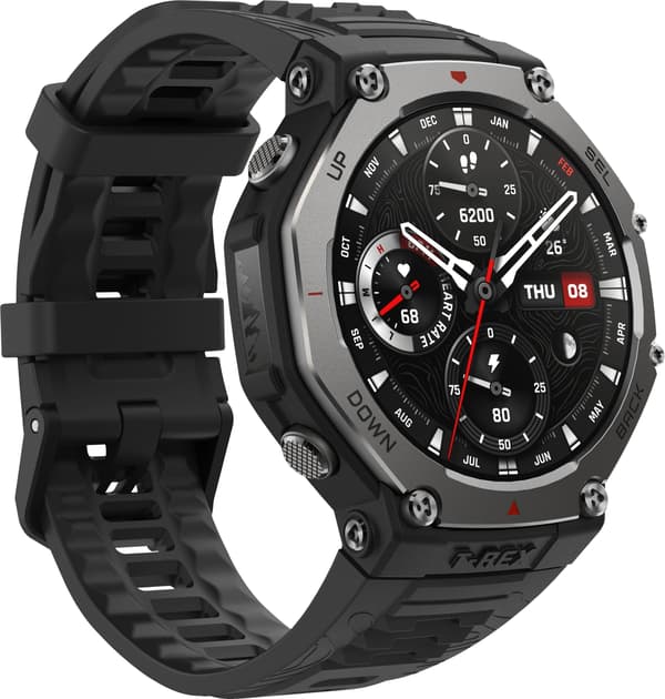 Amazfit T-Rex 3 smartwatch, 48,5 mm, sort