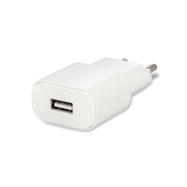 Forever USB-vegglader, 2A, hvit