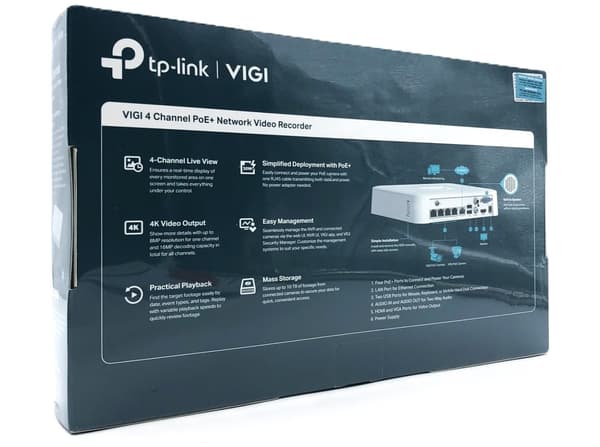 TP-Link VIGI NVR1104H-4P V1 Standalone NVR