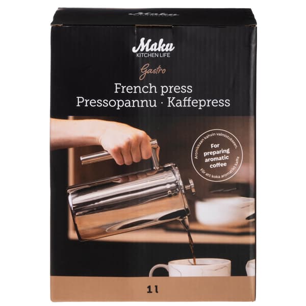 Maku Stempelkande Gastro Stål 1L