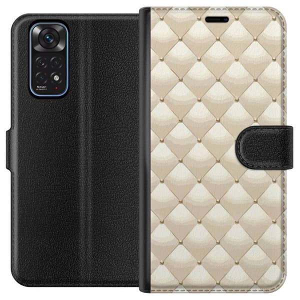 Tegnebogsetui til Xiaomi Redmi Note 11 med Guldglans motiv