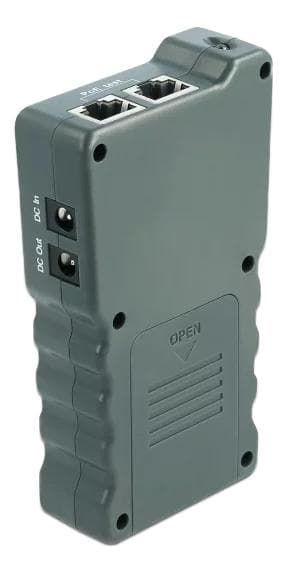 DeLOCK LCD Kabeltester RJ45 / PoE / DC, mørkegrå