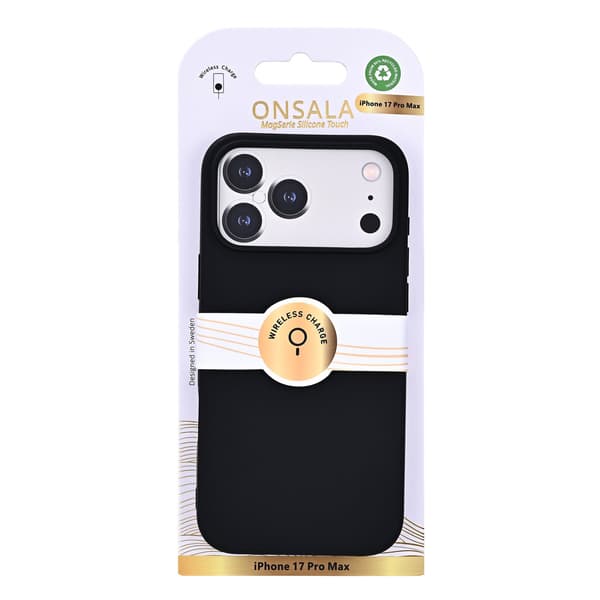 Onsala Puhelinkuori silikonituntumalla Black - iPhone 17 Pro Max