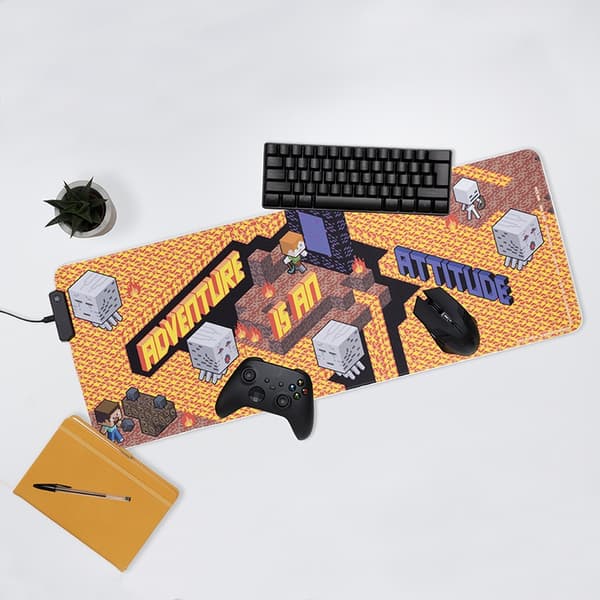 Paladone Minecraft belyst musematte, 800 x 300 mm