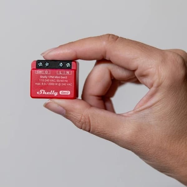 Shelly 1PM Mini Gen3 – relækontakt til Wi-Fi-netværk