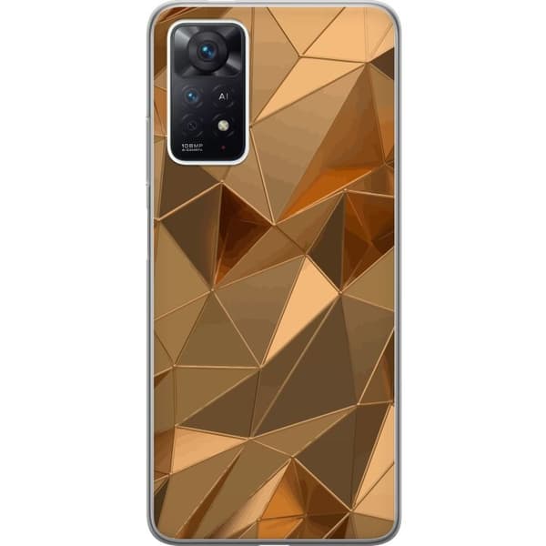 Mobildeksel til Xiaomi Redmi Note 11 Pro med 3D Gull motiv