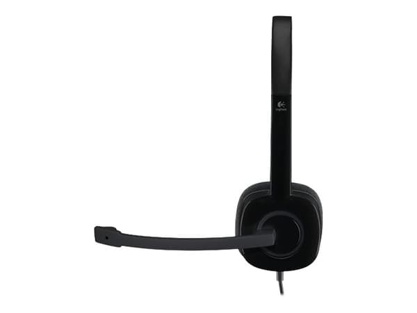 Logitech H151 Hodesetthodebøyle 3,5 mm plugg Svart