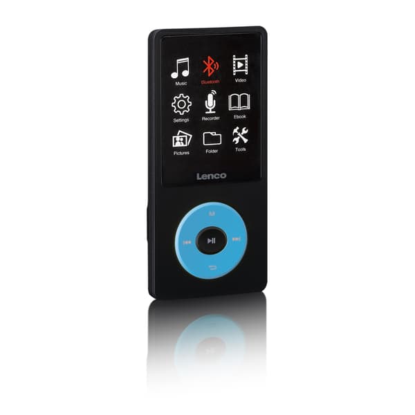 Lenco MP3/MP4-afspiller med Bluetooth® og 8 GB intern hukommelse Blå