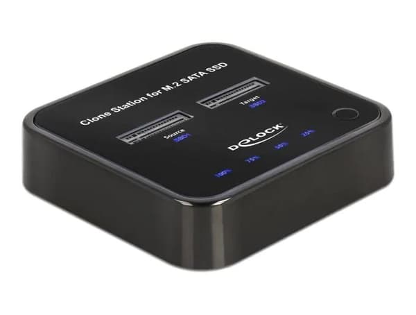 DeLOCK M.2-dokkingstasjon for 2 x M.2 SATA SSD med kloningsfunksjon