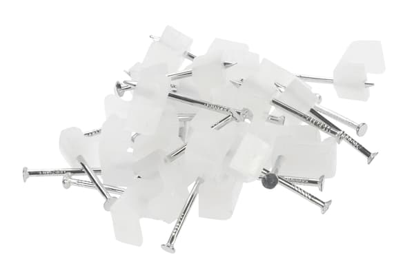 Nordic Quality Kabelklipps 3x5mm, Neutral, 25 st