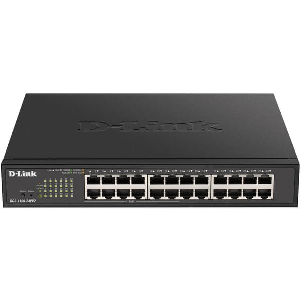 D-Link DGS-1100-24PV2 24-Port Gigabit PoE Smart Managed Switch