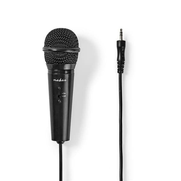 Nedis Mikrofon | Indretning: Desktop / Notebook / Smartphone / Tablet | Kabel | 1x 3.5 mm