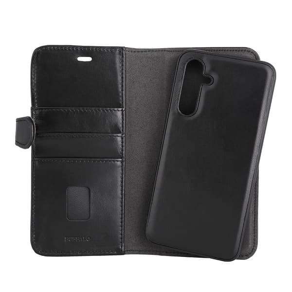 Buffalo Wallet Læder 2-i-1 Sort - Samsung A55 5G