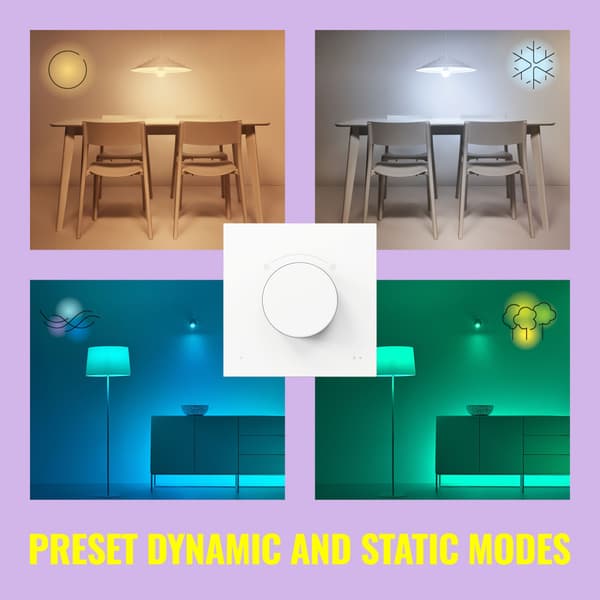 WiZ WiFi Smart Dimmer Dial-bryter