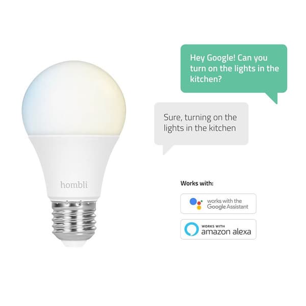 Hombli Smartlampe E27 9W Promo 2-pakning CCT