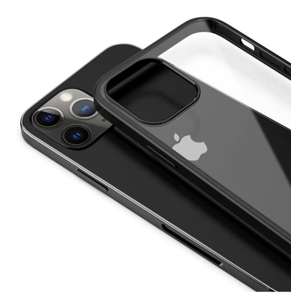 Tyylikäs puhelinkotelo iPhone 12 minille, Musta