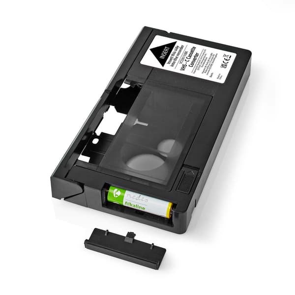 Nedis VHS Converter | Konvertering: VHS-C til VHS | Plug and play | Sort