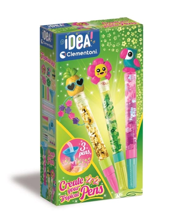 Clementoni Skapa dina pennor 3-pack tropisk