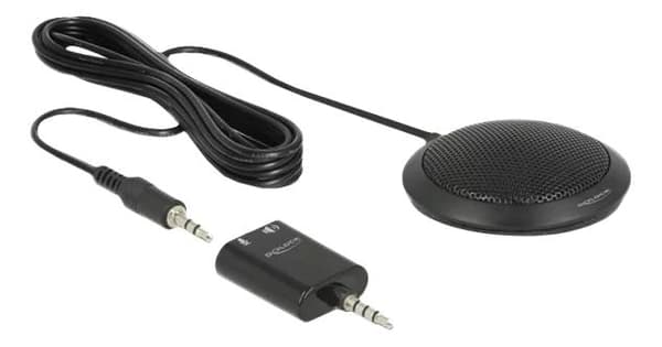 DeLOCK Condenser Table Mic omnidirectional conf 3.5mm stereo jack