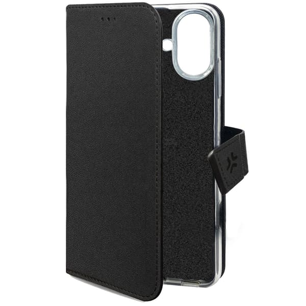 Celly Wally Wallet Case iPhone SE 4 Svart