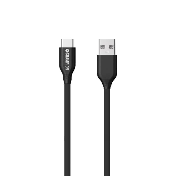 Champion USB-A til USB-C-kabel 1 m svart