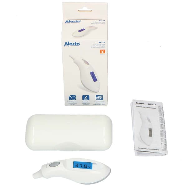 Alecto BC-27 Infrarødt øretermometer hvit