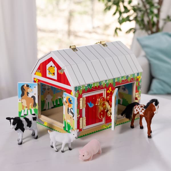 Melissa & Doug Aktivitetslegetøj - Stald med Hængsler