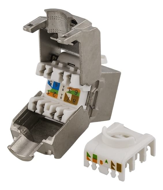DELTACO FTP Cat6a Keystone kontaktdon, "Tool-free